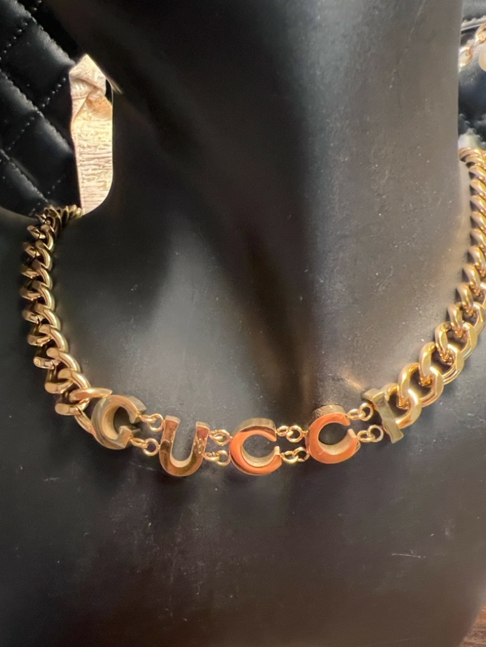 Gold Chain Necklace with G Lettering